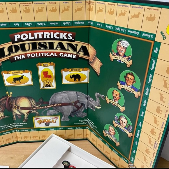 Louisiana POLITRICKS The Political Board Game Parady of LA Politics 1998 Vintage - Picture 8 of 9